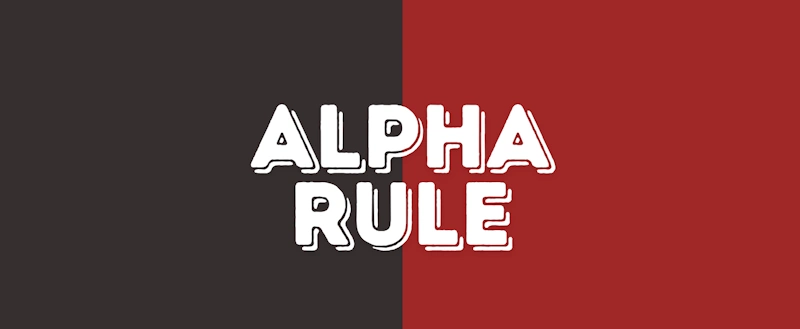 Alpha Rule Banner