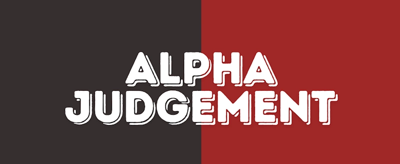 Alpha Judgement banner
